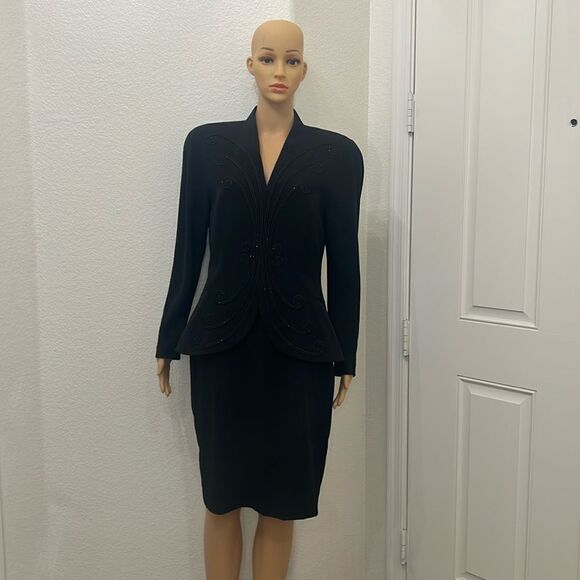 Daymor Couture By C Mercedes Ferreira Woman’s Sz 8 Black Dress - Picture 1 of 14